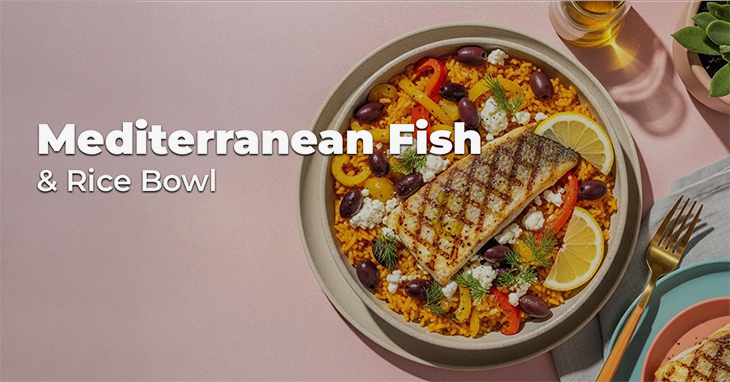 Mediterranean Fish & Rice Bowl